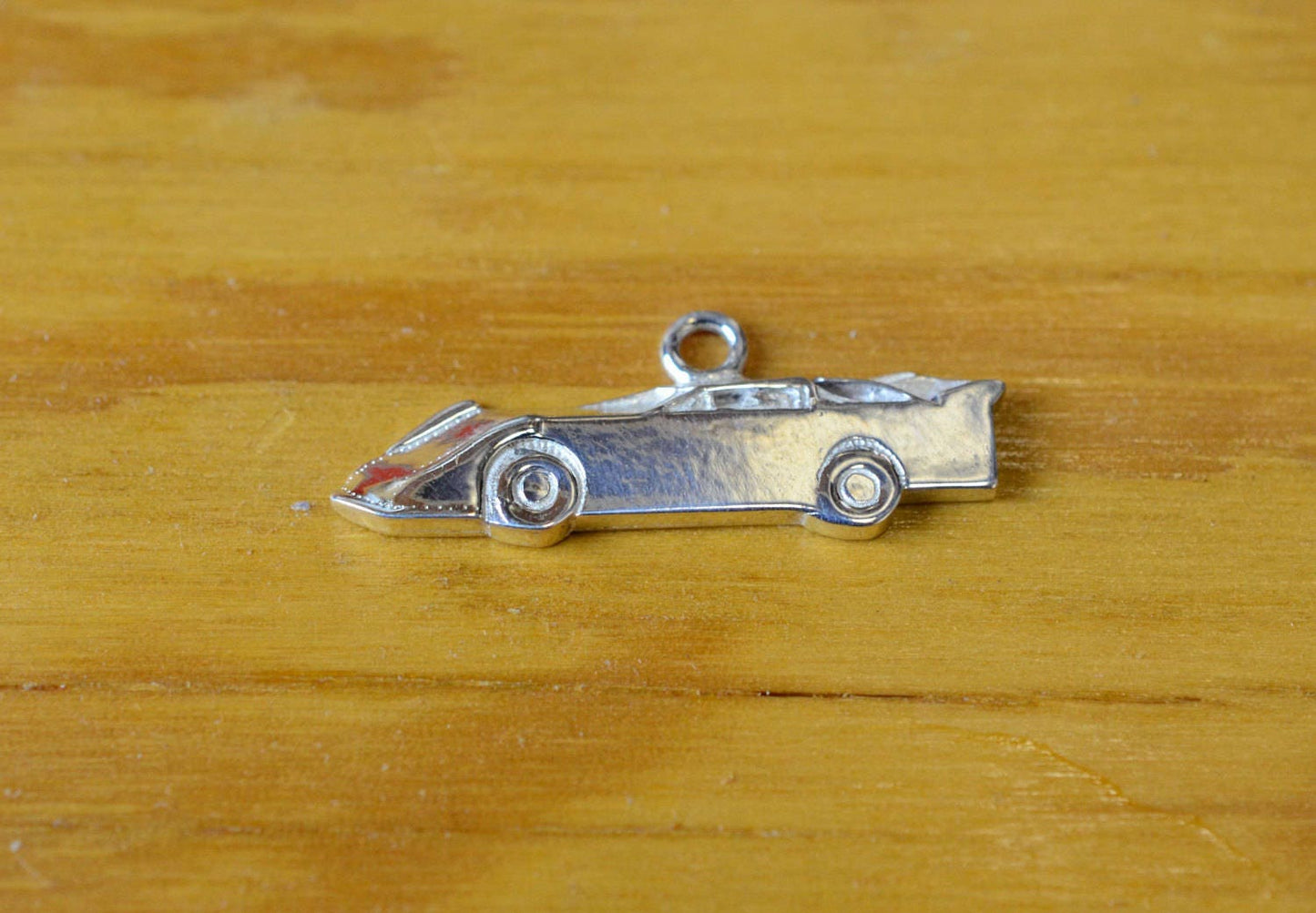 Late Model Dirt Race Car in Sterling Silver, PENDANT or KEYCHAIN