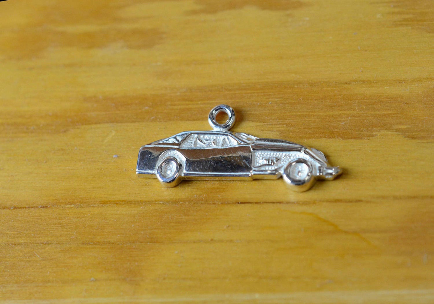Modified Dirt Race Car in Sterling Silver, PENDANT or KEYCHAIN