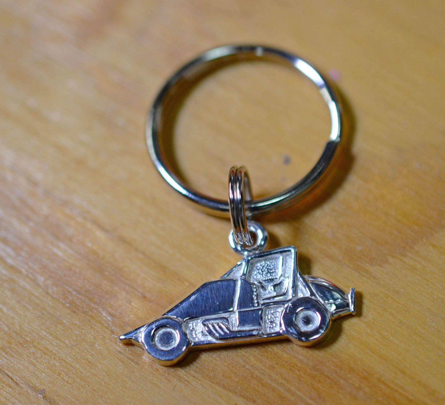 Non-Wing Sprint Race Car in Sterling Silver, PENDANT or KEYCHAIN