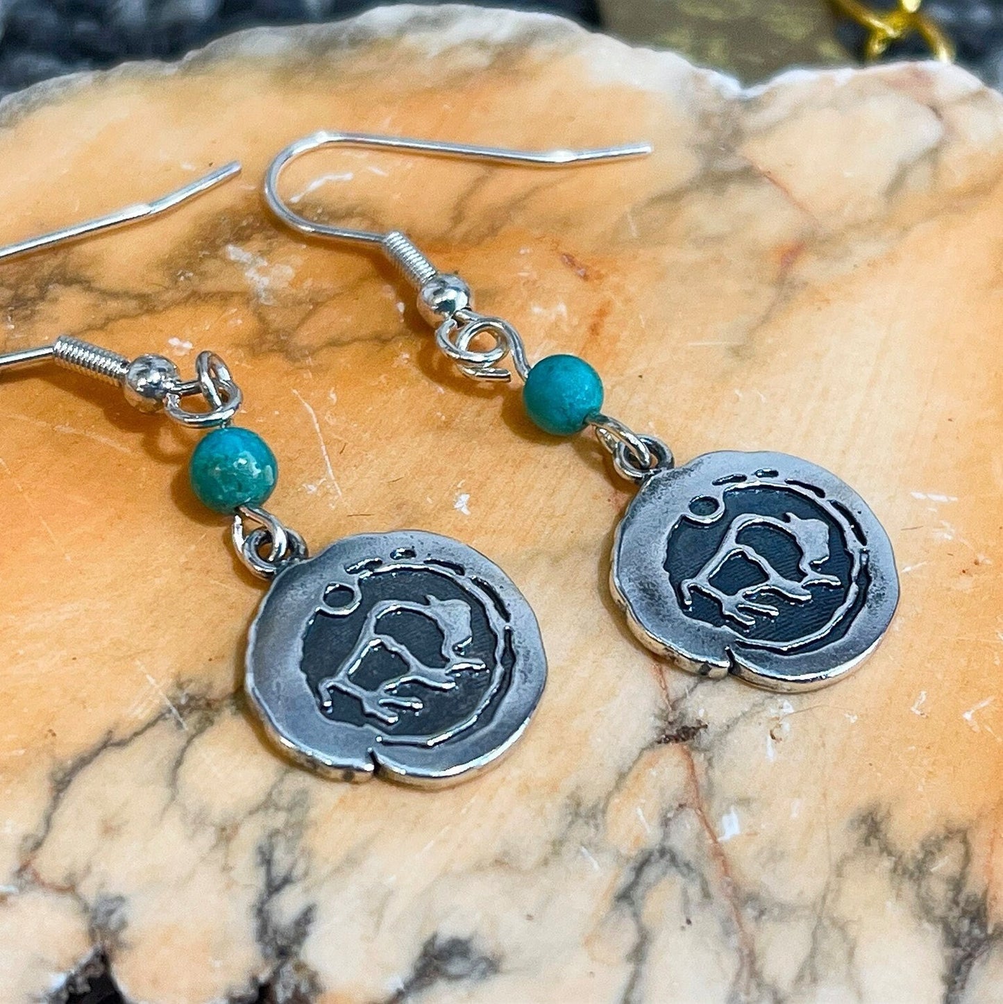 Impression Buffalo Earrings in Sterling Silver – Lakota Legacy Line