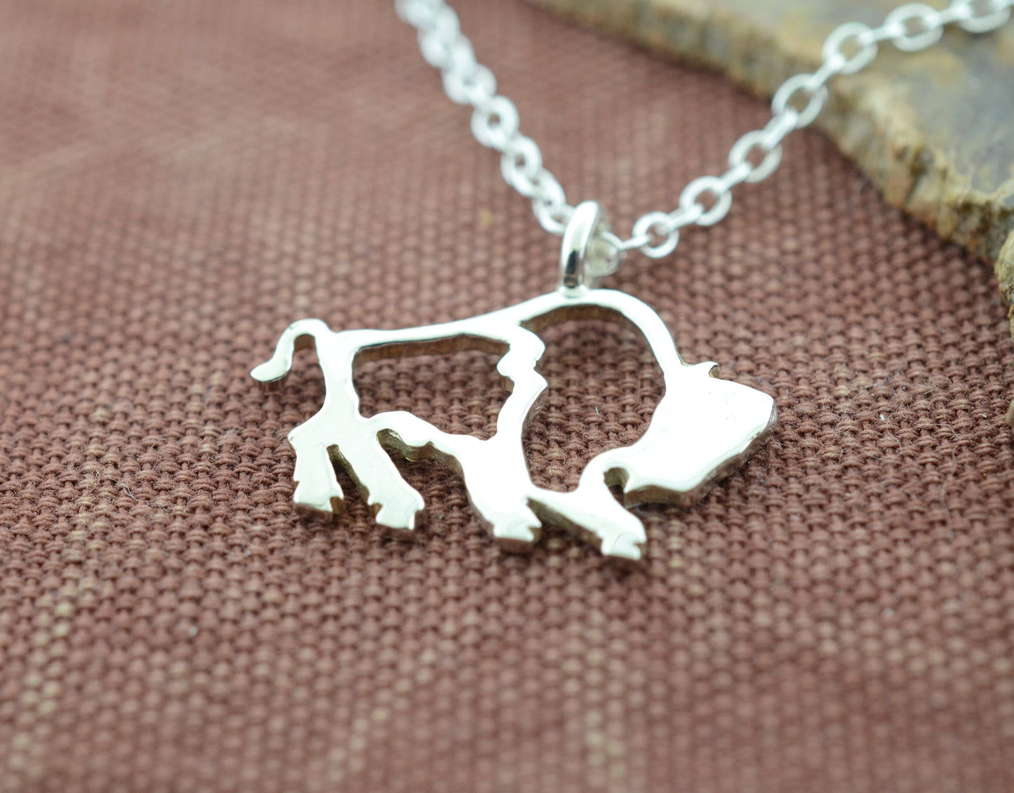 Minimalist Buffalo Pendant in Sterling Silver – Lakota Legacy Line