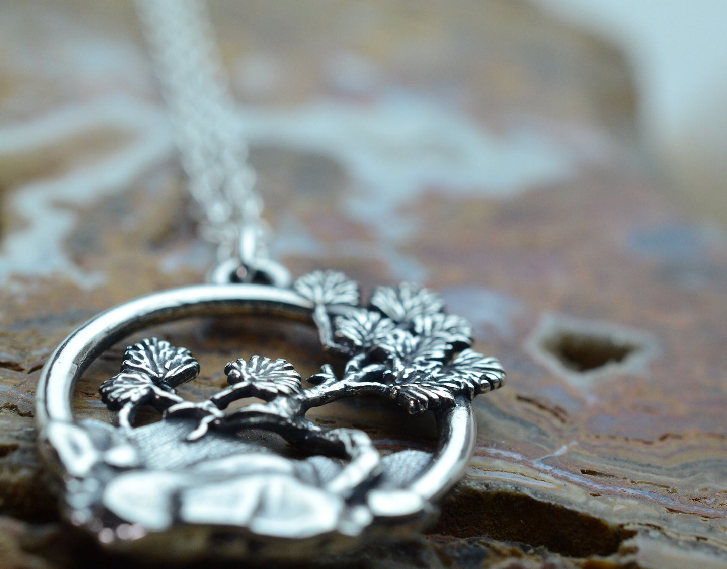 Ponderosa Pine Pendant in Sterling Silver – Nature Series