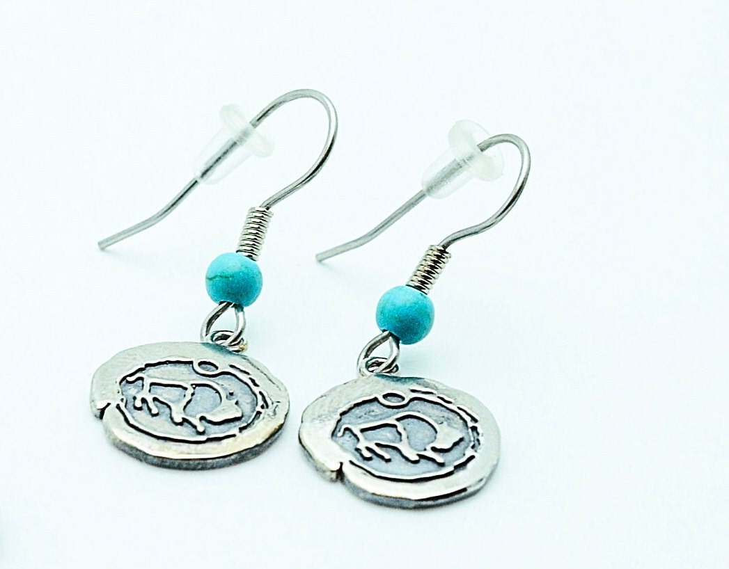 Impression Buffalo Earrings in Sterling Silver – Lakota Legacy Line