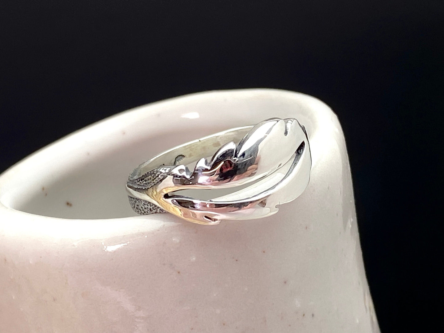 Feather Ring Nature Lakota Jewelry Sterling Silver Unique Gift