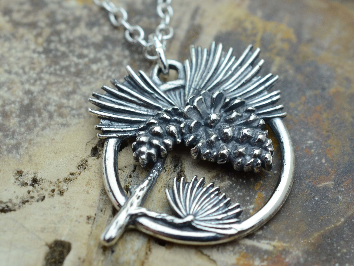 Pinecone Pendant in Sterling Silver – The Nature Series