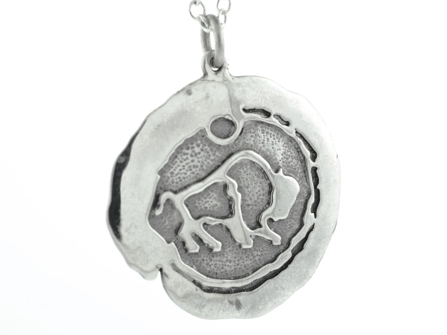Impression Buffalo Pendant or Keychain in Sterling Silver – Lakota Legacy Line