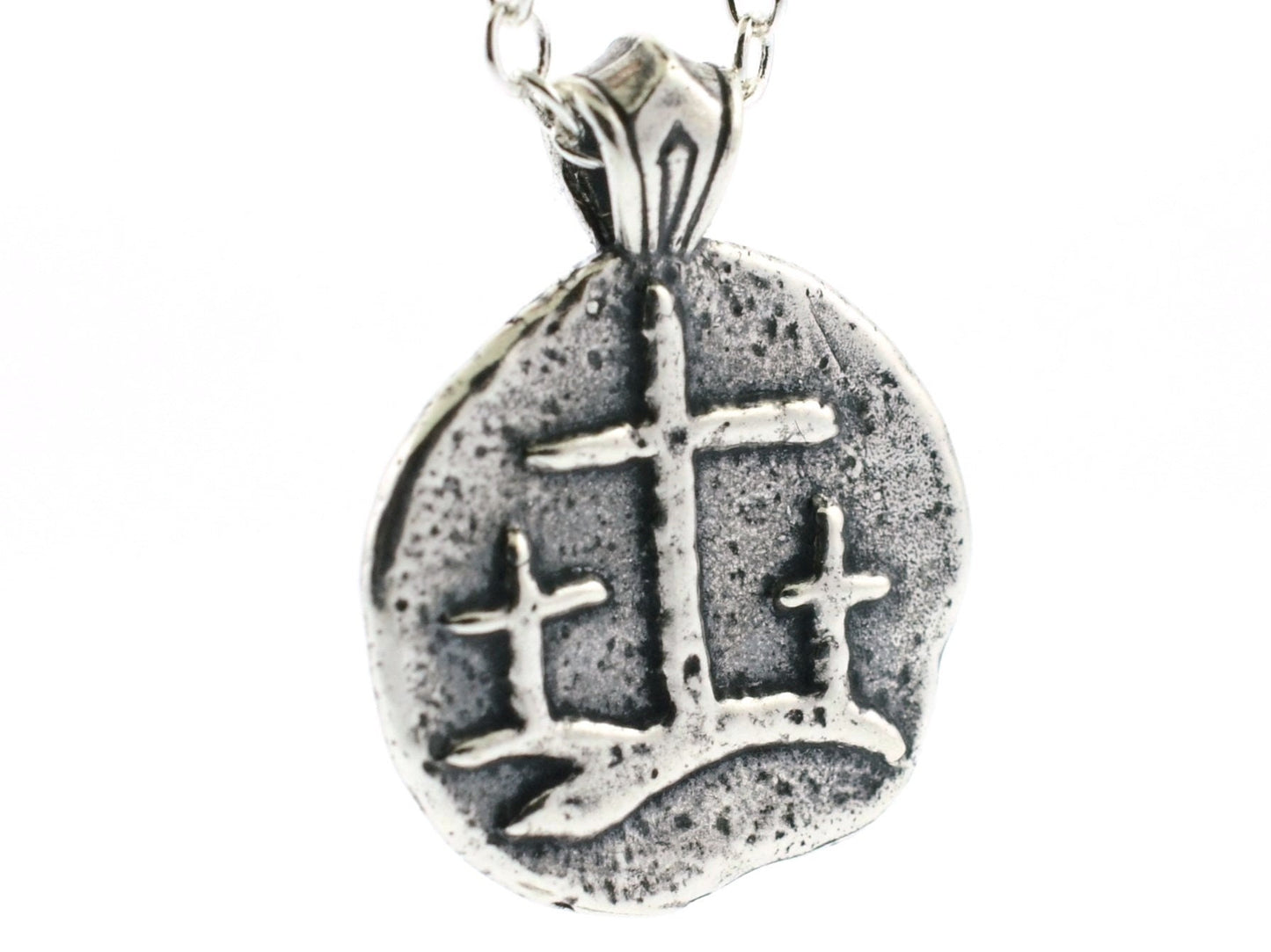 Calvary Crosses Sterling Silver Pendant or Keychain – Ancient Faith Collection