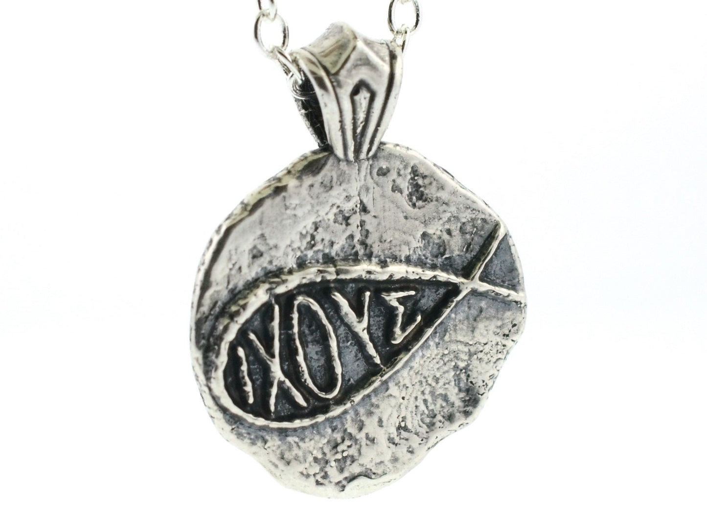IXOYE Ichthys Sterling Silver Pendant or Keychain – Ancient Faith Collection