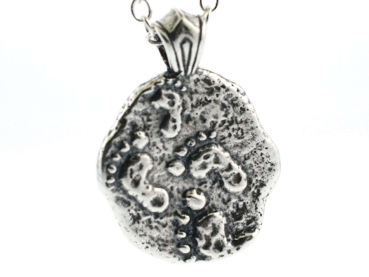 Footprints Sterling Silver Pendant or Keychain – Ancient Faith Collection