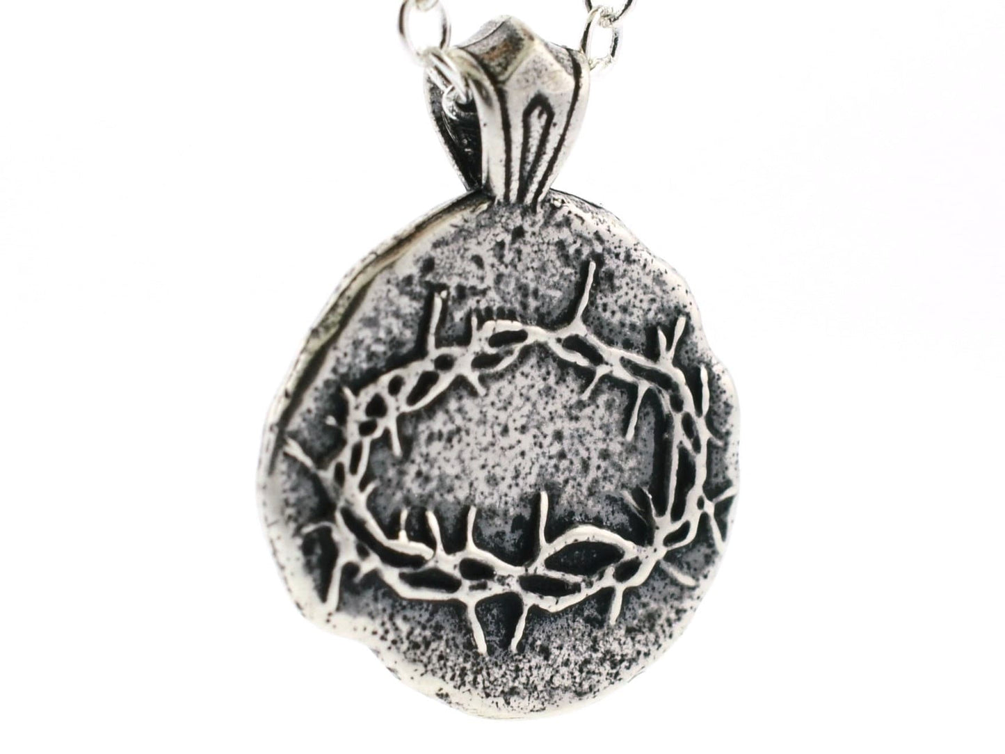 Crown of Thorns Sterling Silver Pendant or Keychain – Ancient Faith Collection