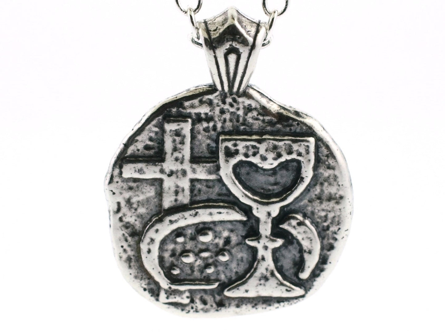 Bread & Wine Sterling Silver Pendant or Keychain – Ancient Faith Collection