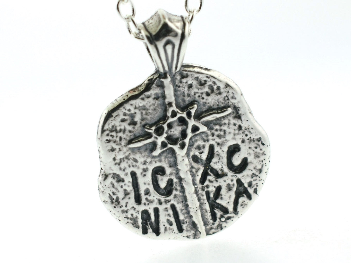 ICXC NIKA Star of David Cross in Sterling Silver Pendant OR Keychain – Ancient Faith Collection