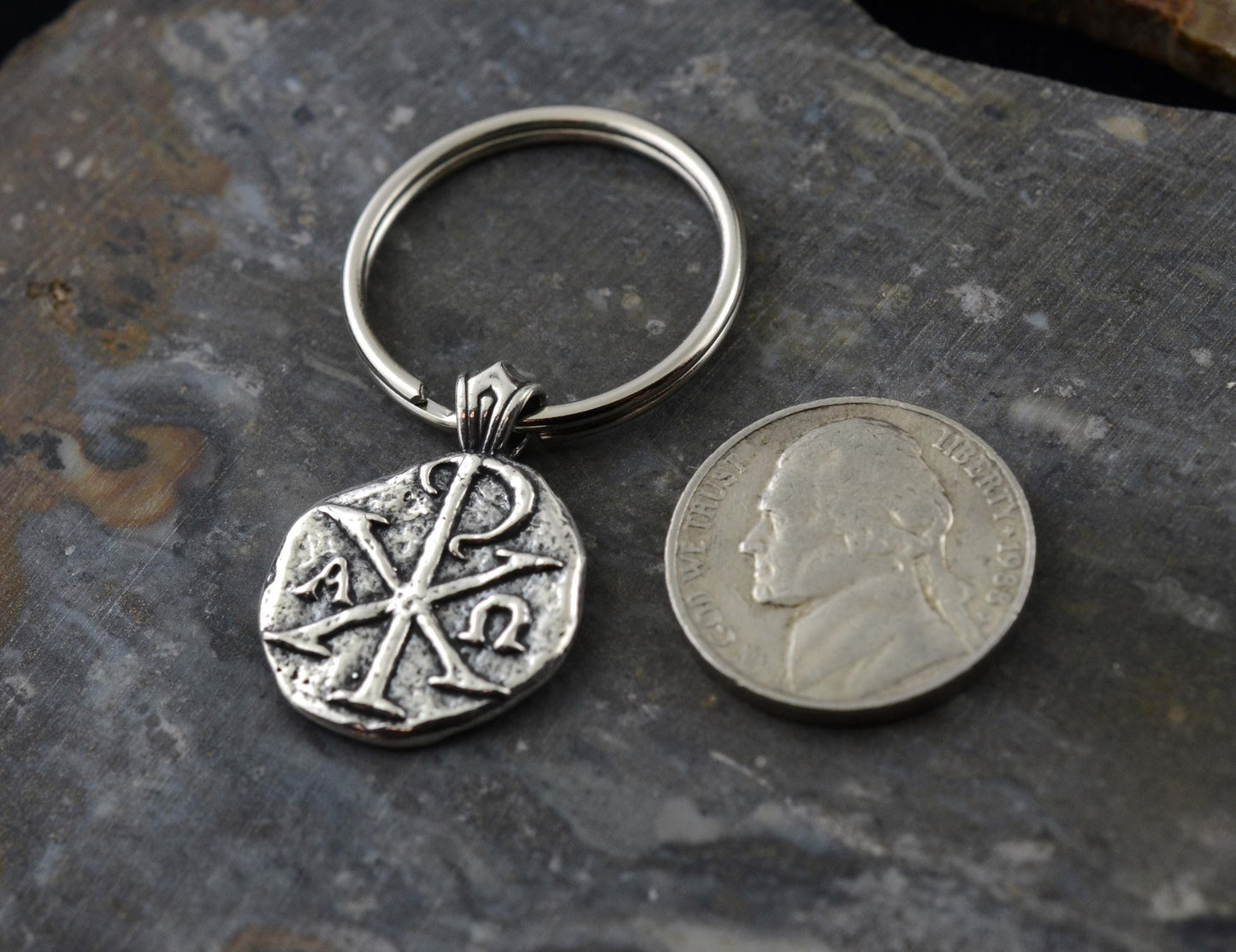 Chi Rho Sterling Silver Pendant or Keychain – Ancient Faith Collection