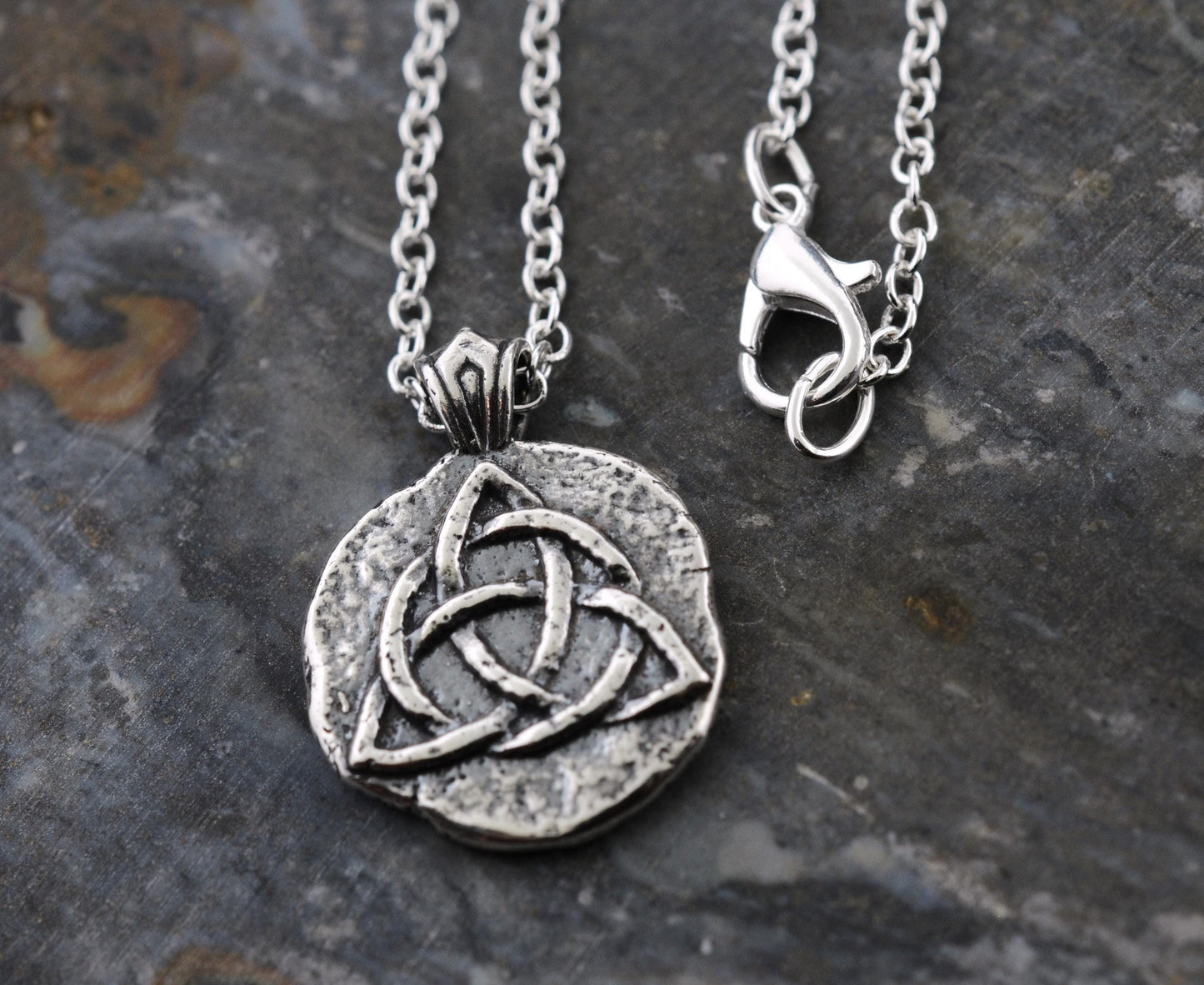 Triquetra Sterling Silver Pendant or Keychain – Ancient Faith Collection