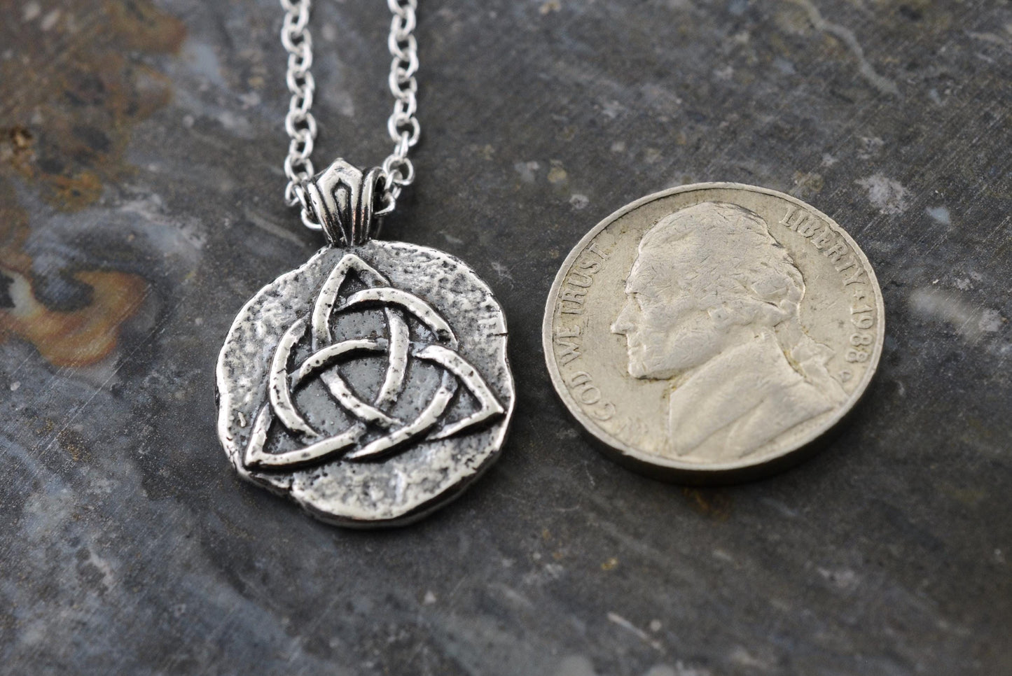 Triquetra Sterling Silver Pendant or Keychain – Ancient Faith Collection