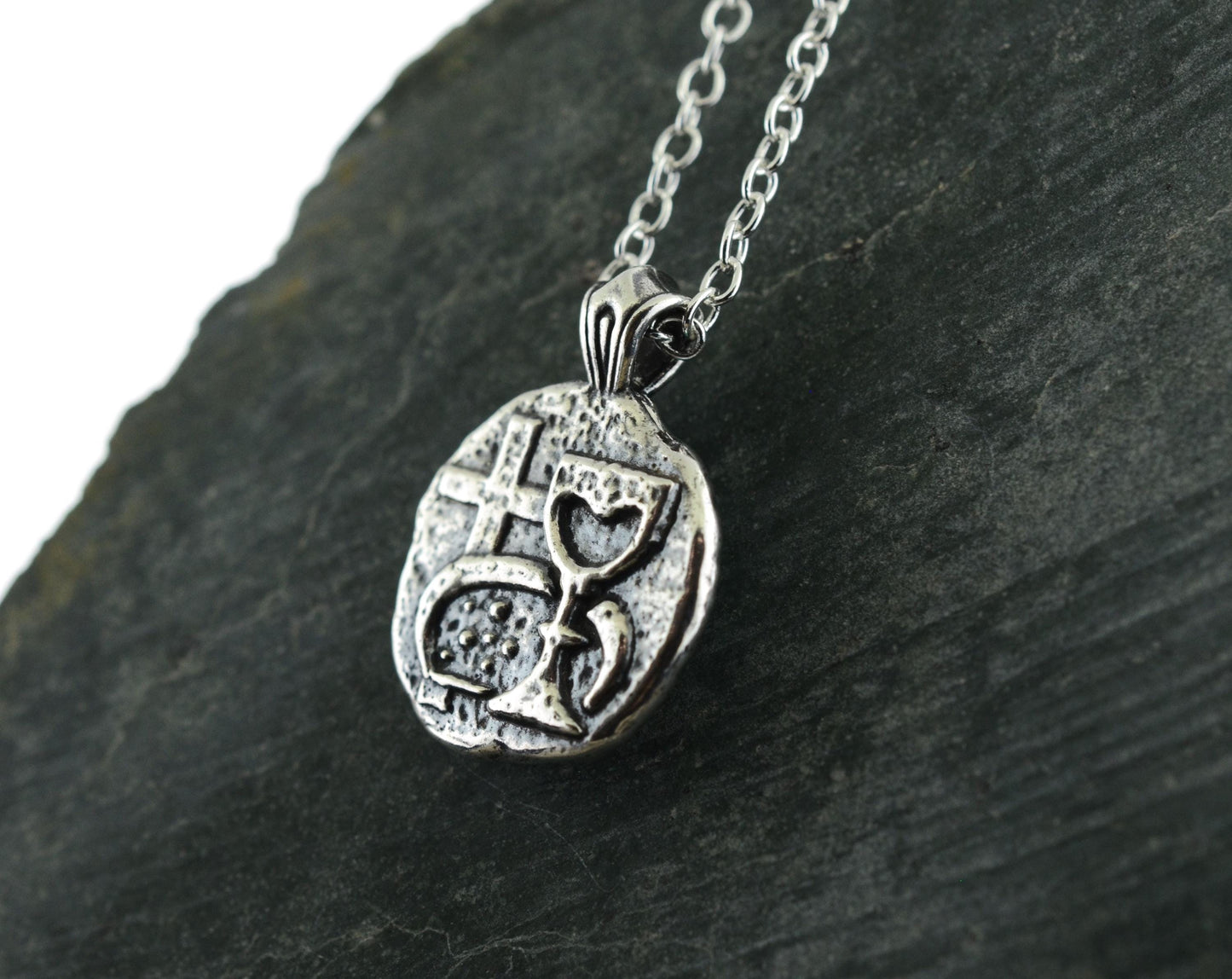Bread & Wine Sterling Silver Pendant or Keychain – Ancient Faith Collection