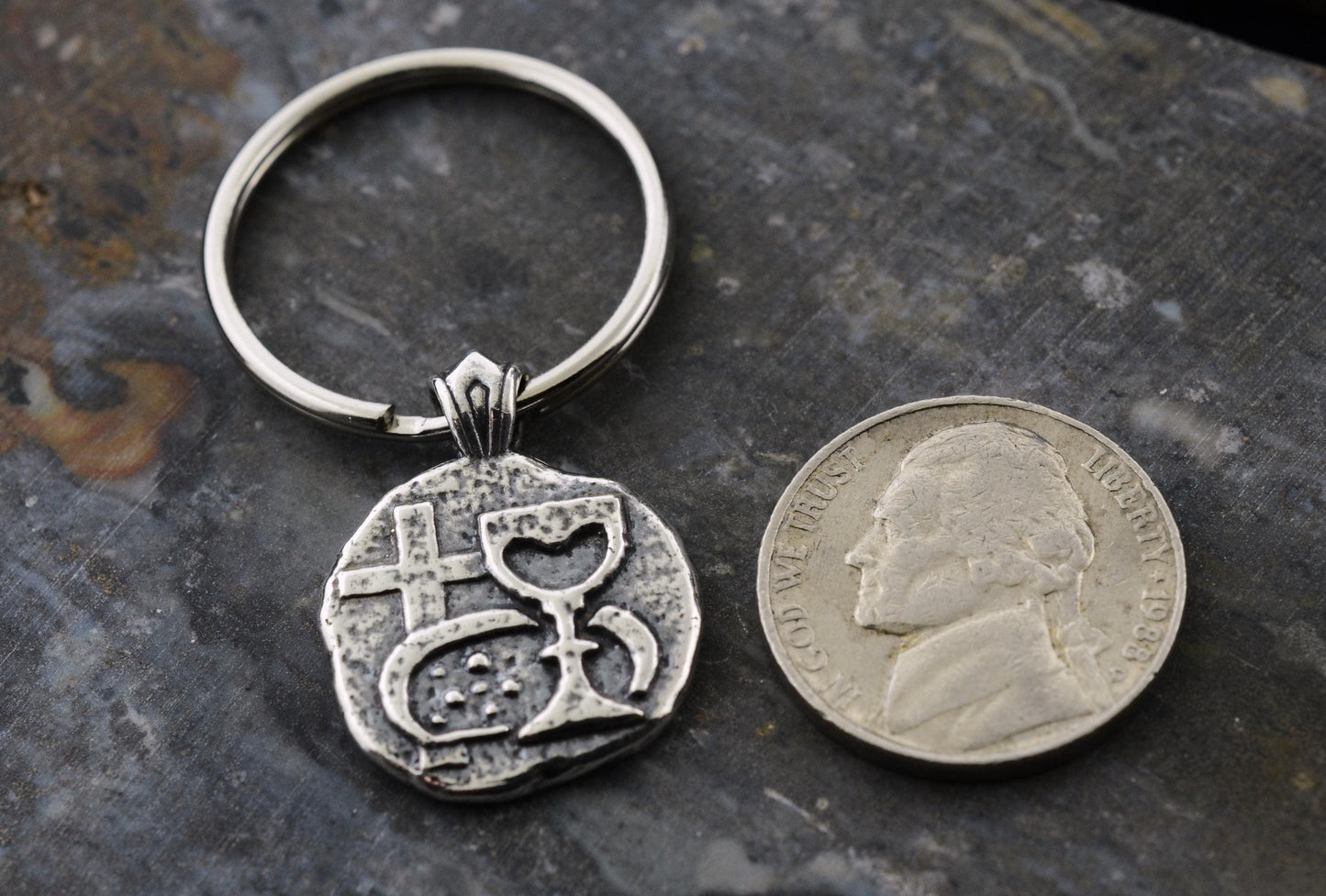 Bread & Wine Sterling Silver Pendant or Keychain – Ancient Faith Collection