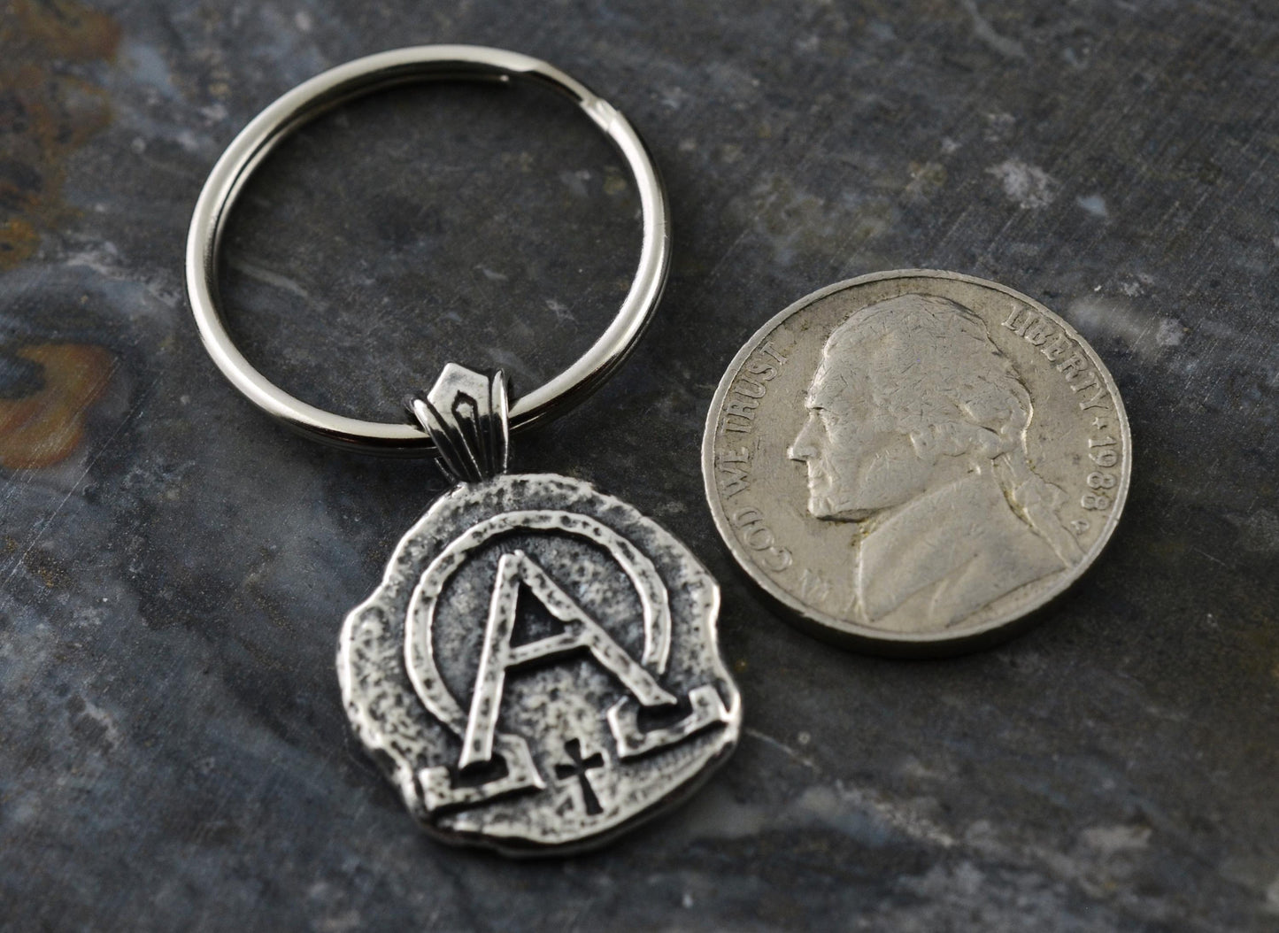 Alpha & Omega Sterling Silver Pendant or Keychain – Ancient Faith Collection