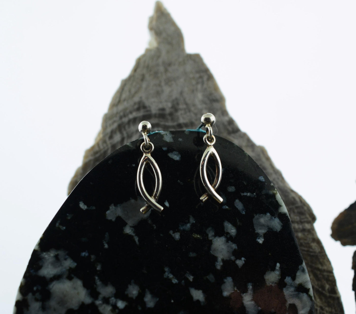 Ichthys Christian Fish Earrings in Sterling Silver – Identity Series