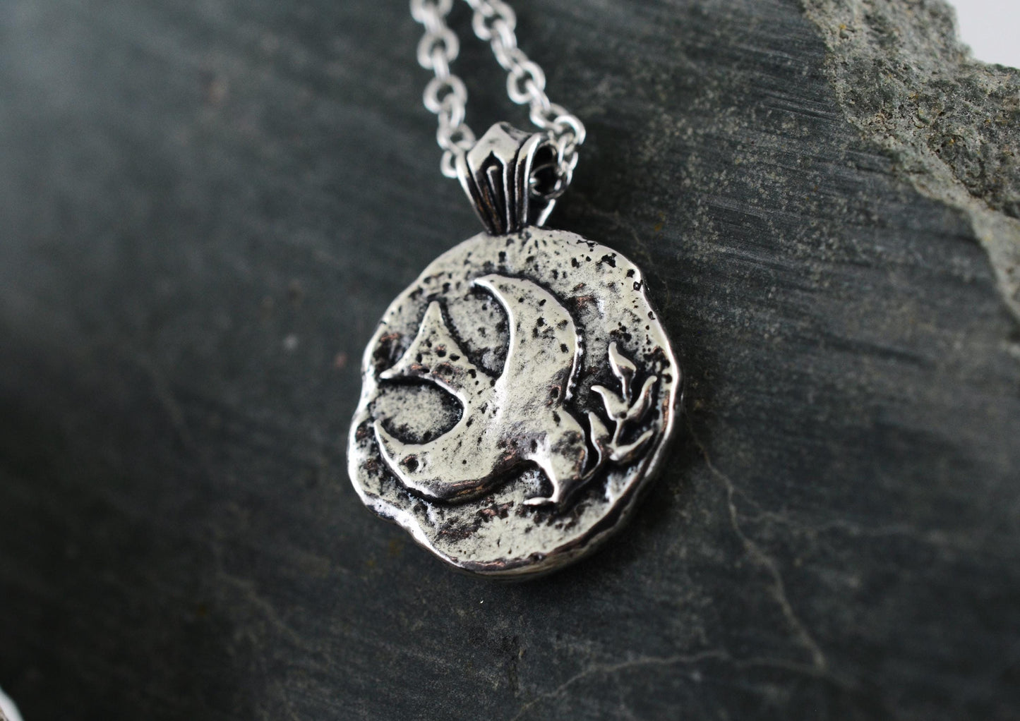 Peace Dove Sterling Silver Pendant or Keychain – Ancient Faith Collection