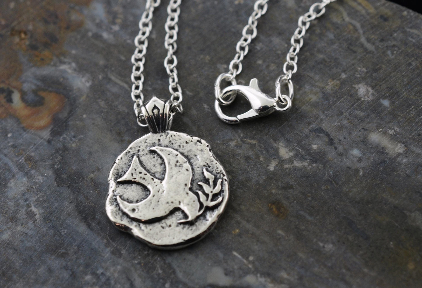 Peace Dove Sterling Silver Pendant or Keychain – Ancient Faith Collection