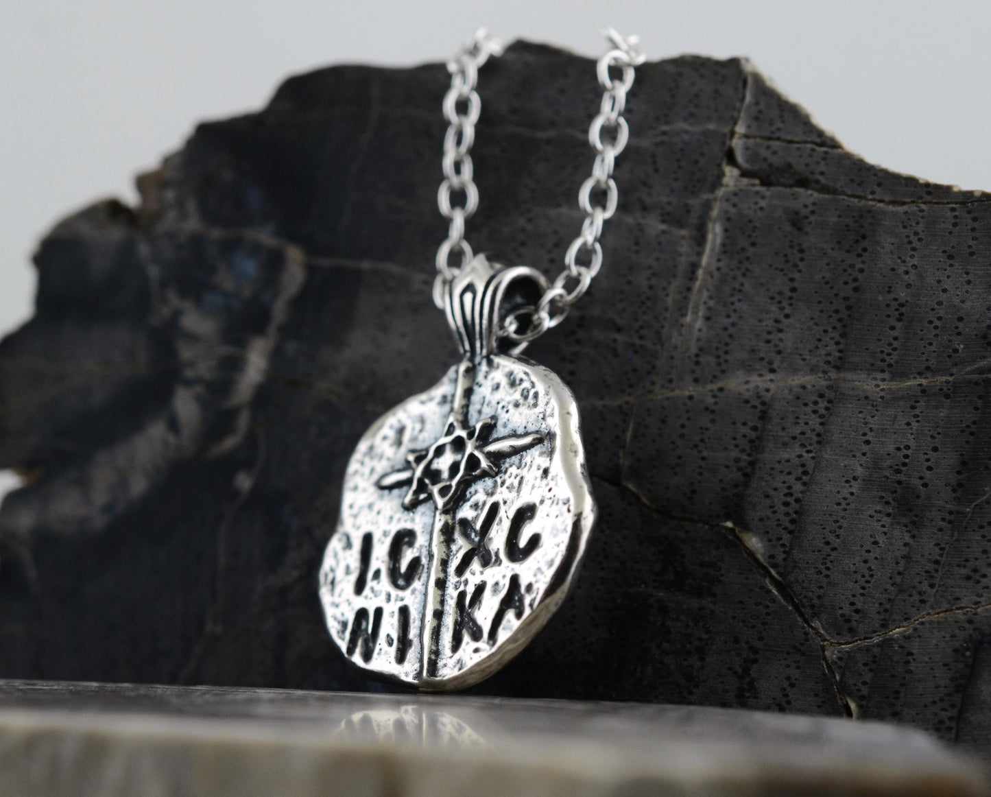ICXC NIKA Star of David Cross in Sterling Silver Pendant OR Keychain – Ancient Faith Collection