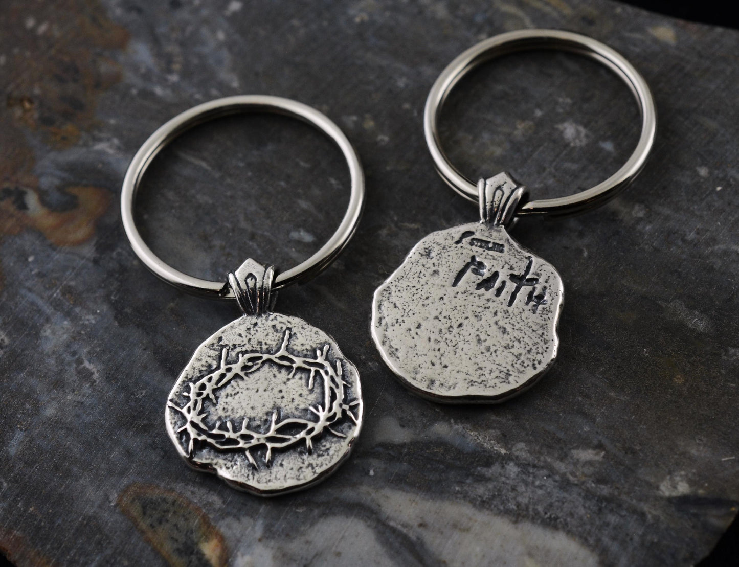 Crown of Thorns Sterling Silver Pendant or Keychain – Ancient Faith Collection
