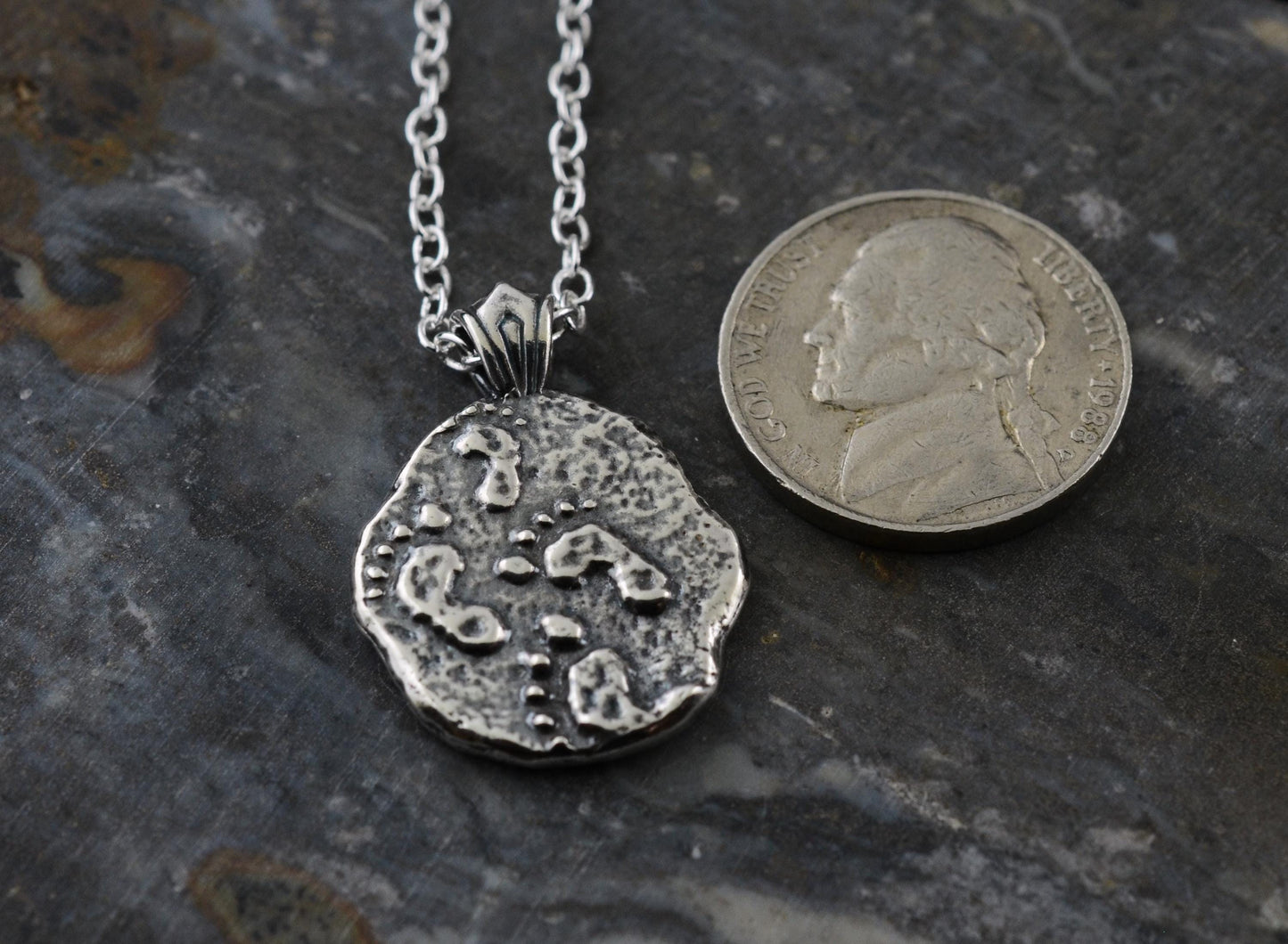 Footprints Sterling Silver Pendant or Keychain – Ancient Faith Collection