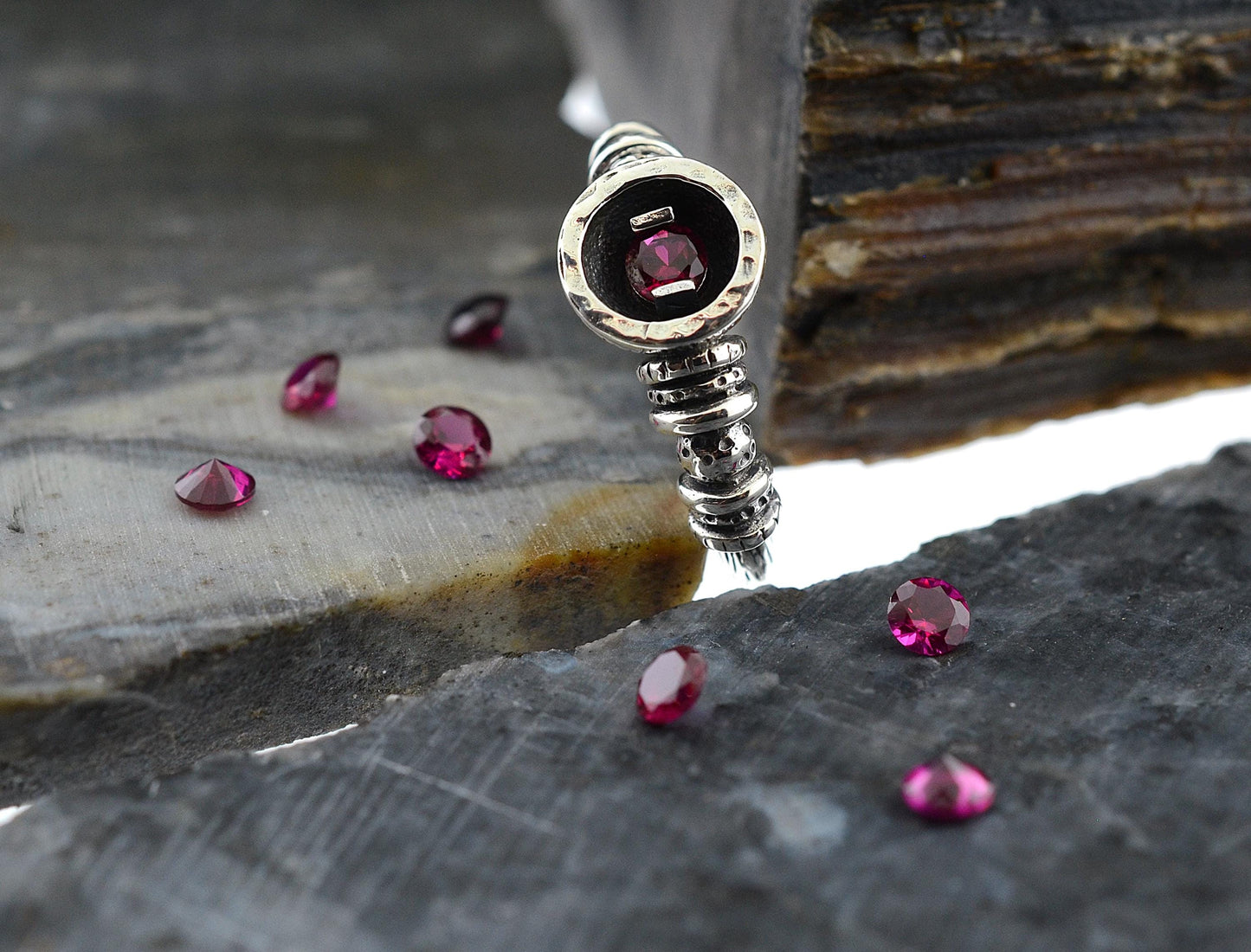January to June Birthstone Rings in Sterling Silver