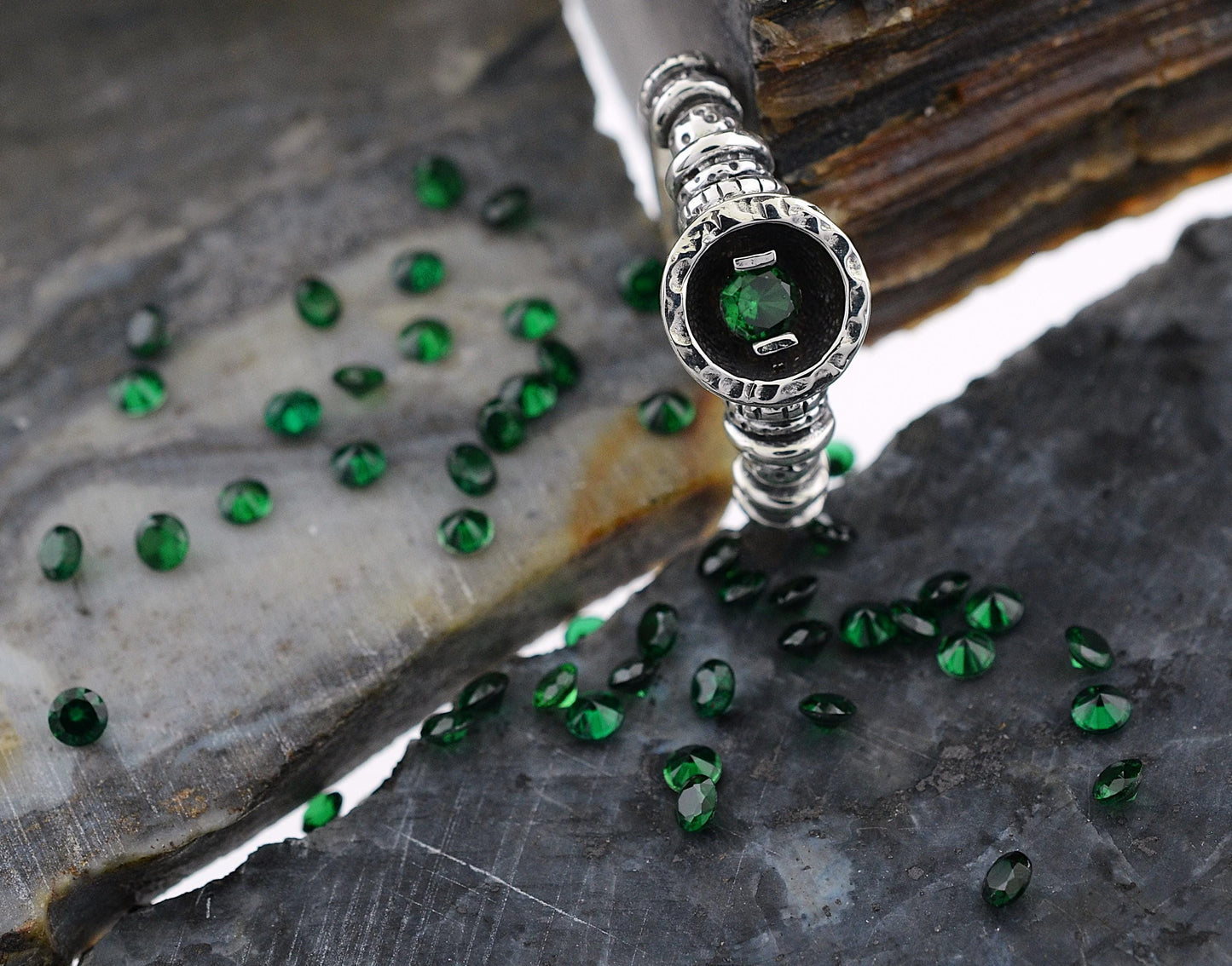 January to June Birthstone Rings in Sterling Silver