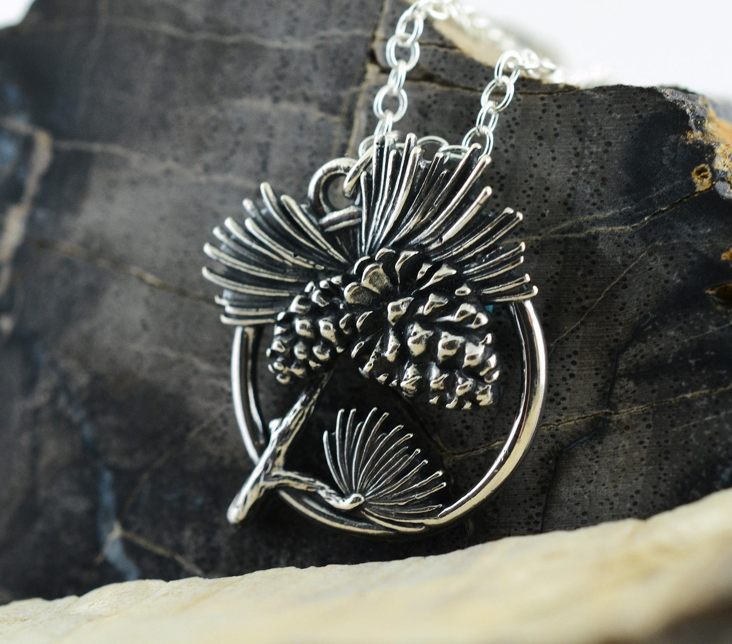 Pinecone Pendant in Sterling Silver – The Nature Series
