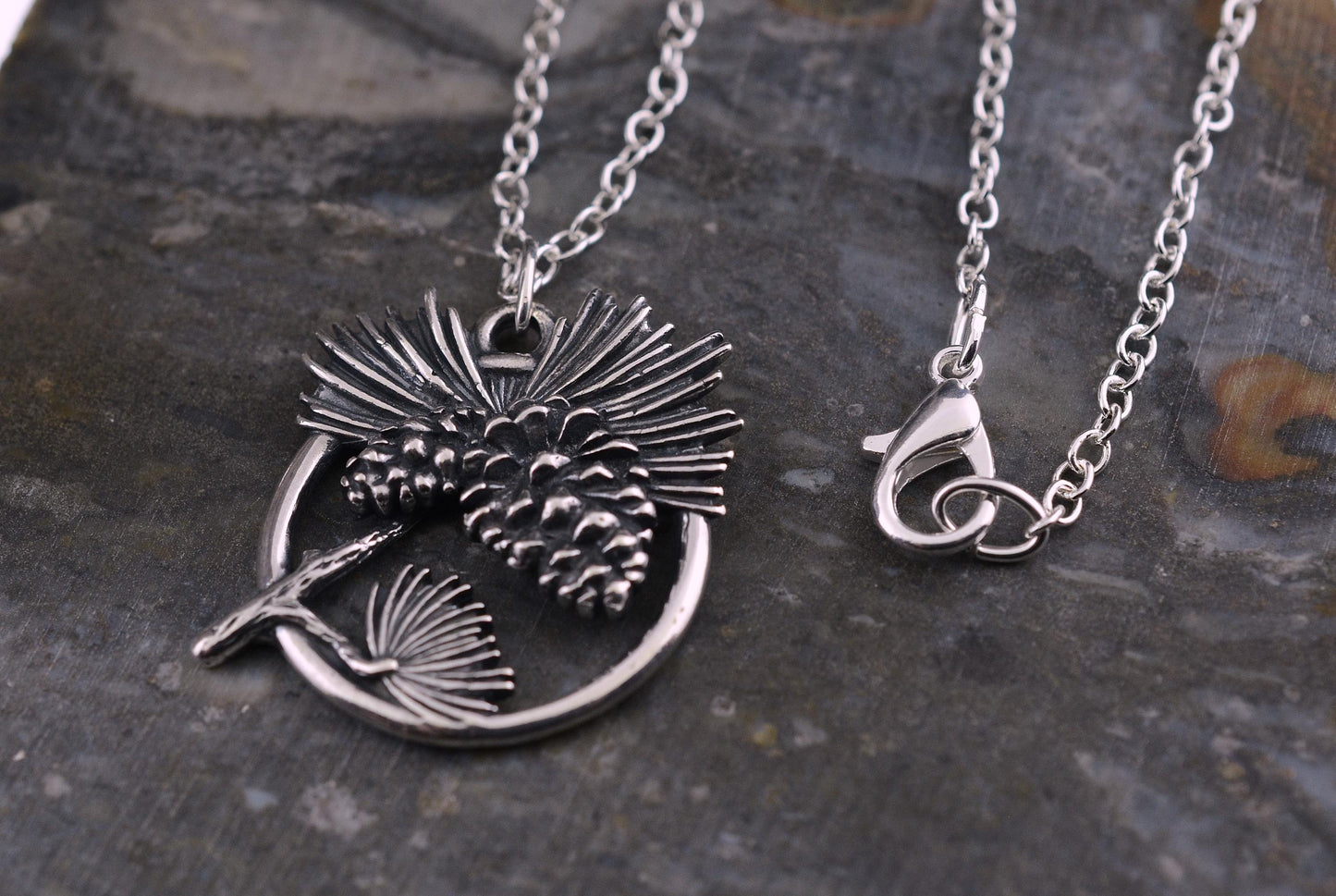 Pinecone Pendant in Sterling Silver – The Nature Series