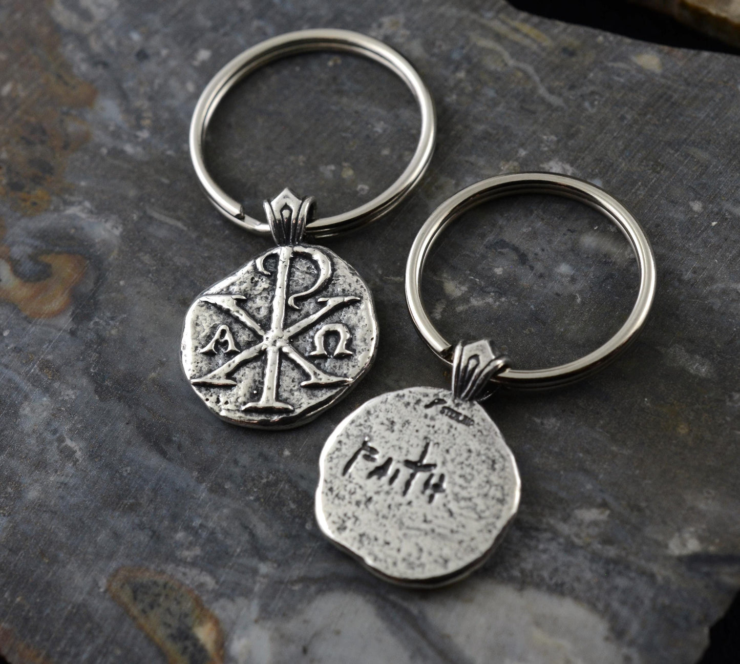 Chi Rho Sterling Silver Pendant or Keychain – Ancient Faith Collection