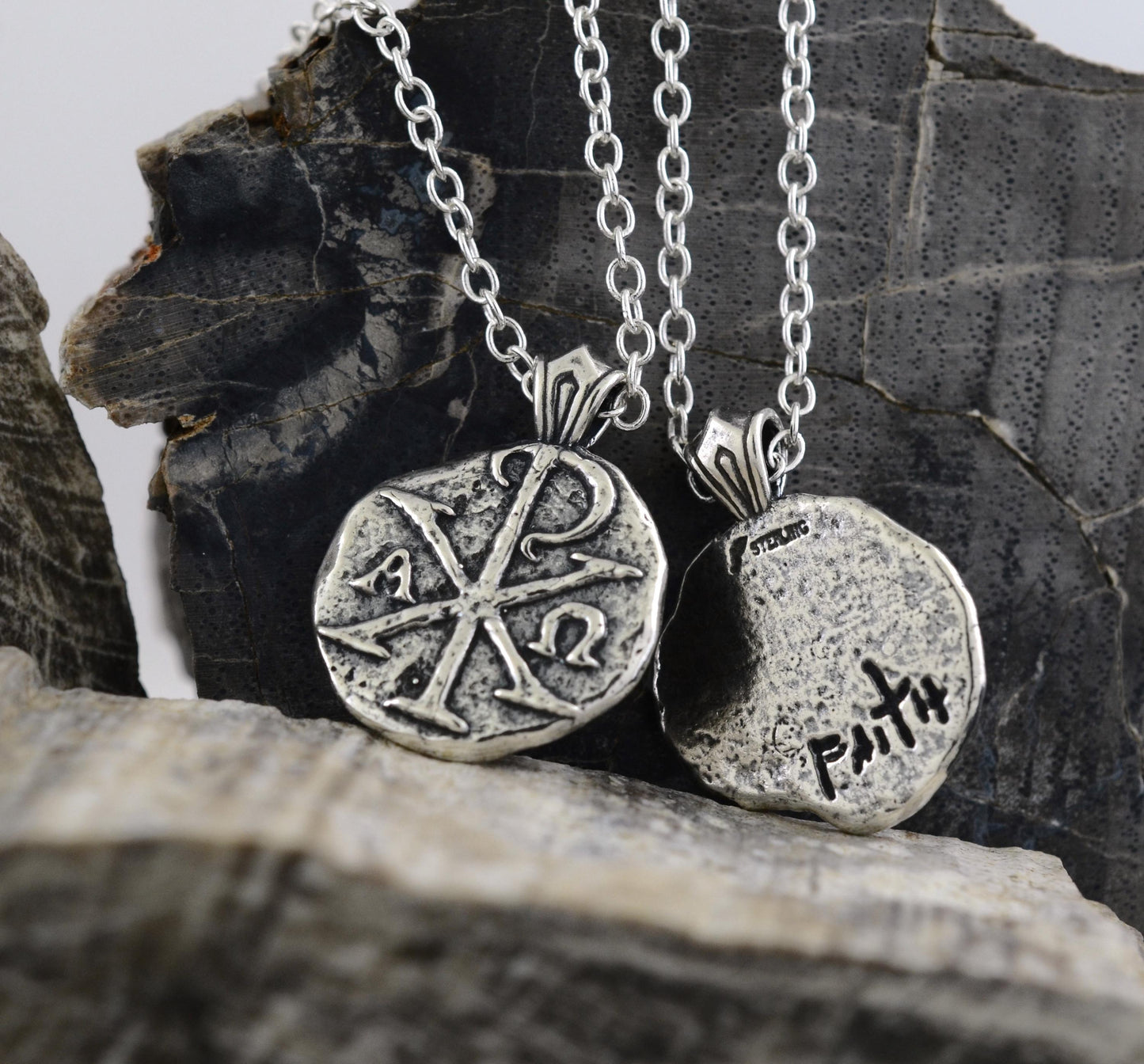 Chi Rho Sterling Silver Pendant or Keychain – Ancient Faith Collection