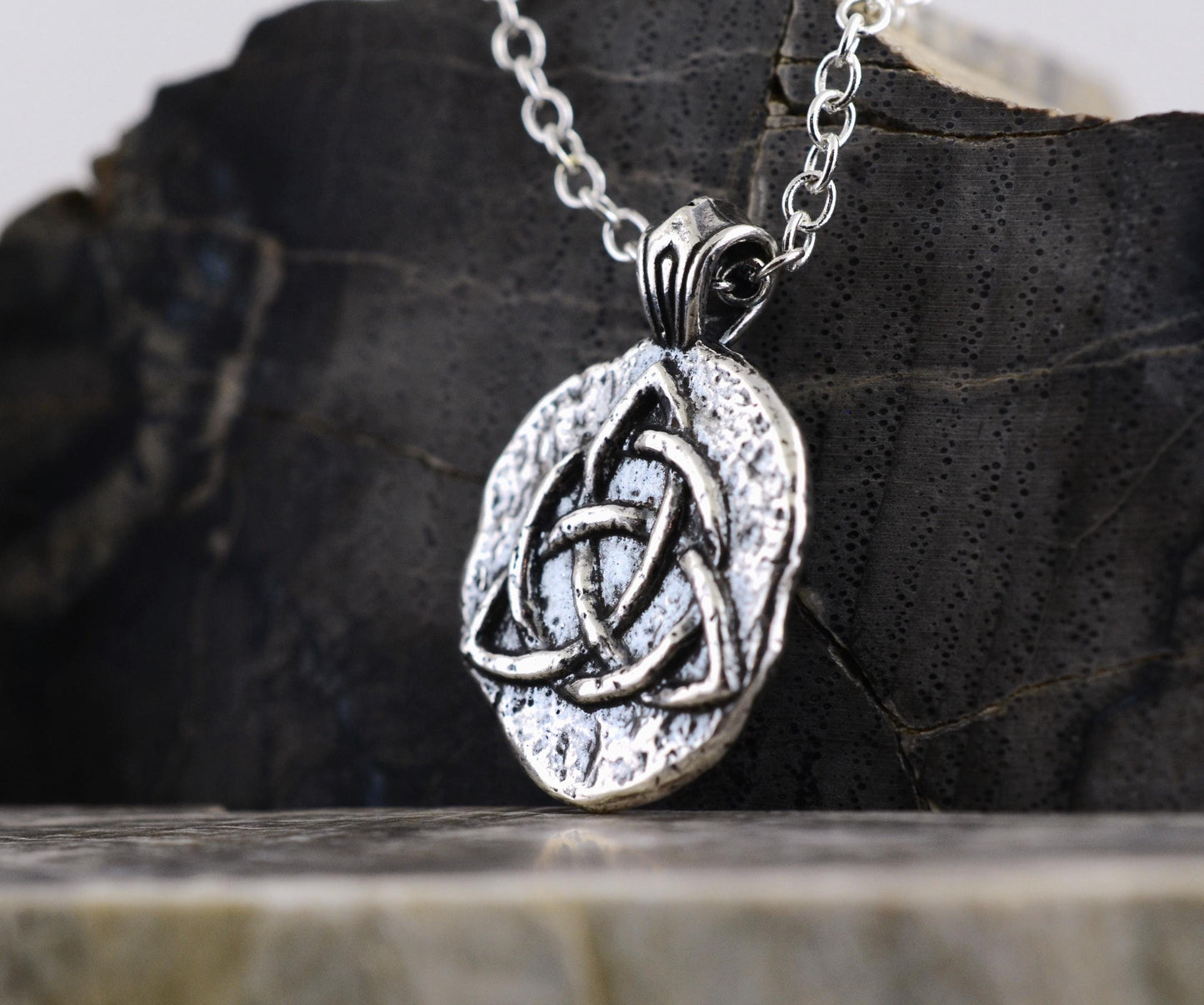 Triquetra Sterling Silver Pendant or Keychain – Ancient Faith Collection