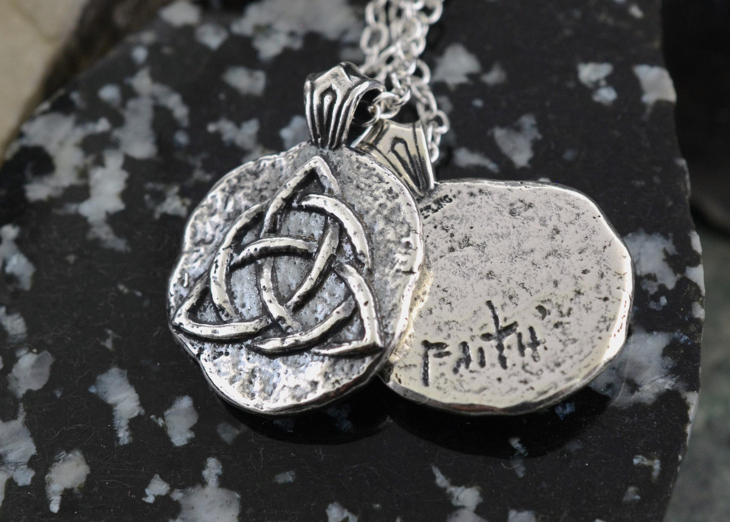 Triquetra Sterling Silver Pendant or Keychain – Ancient Faith Collection