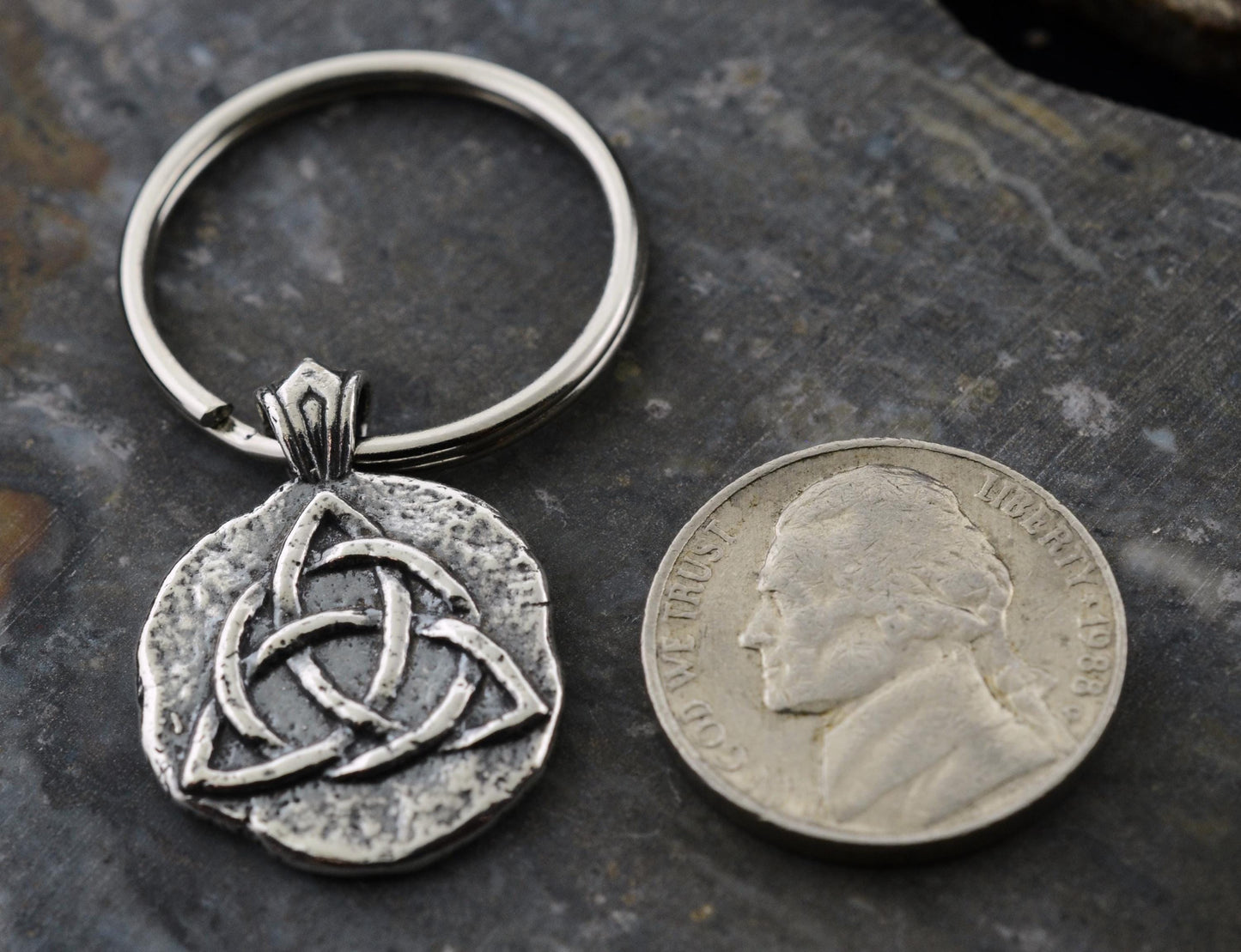 Triquetra Sterling Silver Pendant or Keychain – Ancient Faith Collection