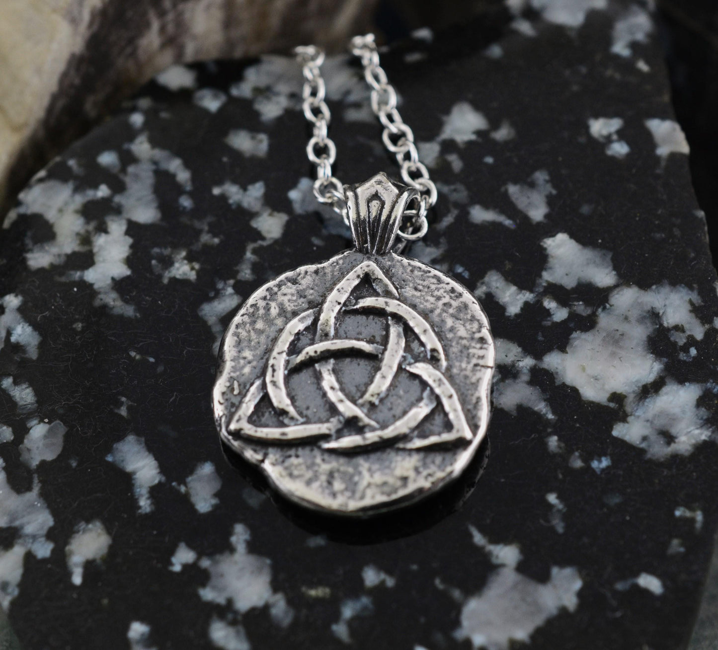Triquetra Sterling Silver Pendant or Keychain – Ancient Faith Collection