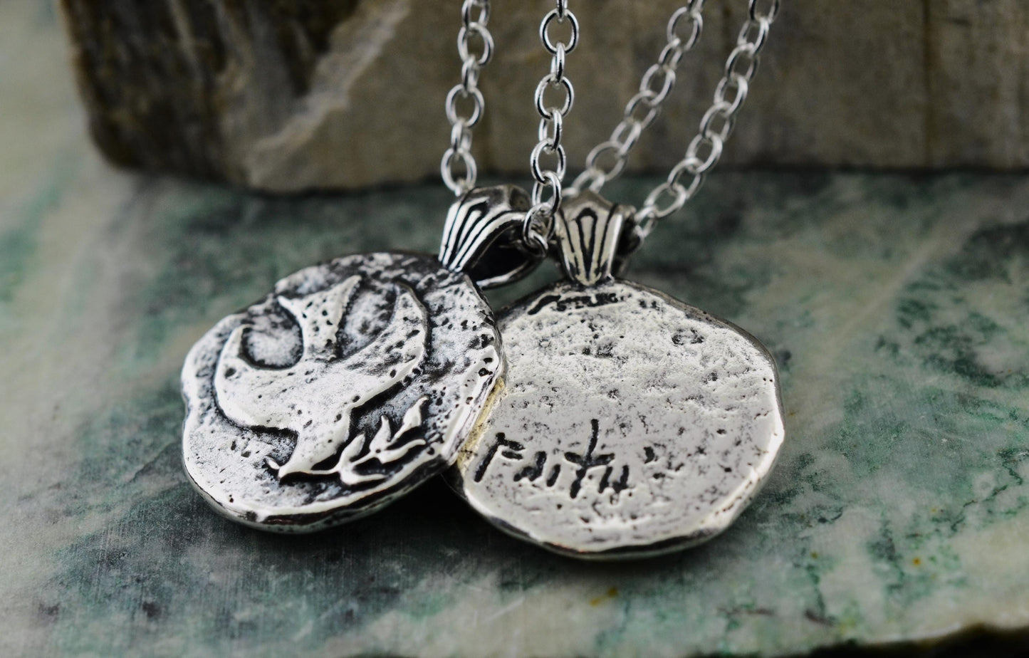 Peace Dove Sterling Silver Pendant or Keychain – Ancient Faith Collection