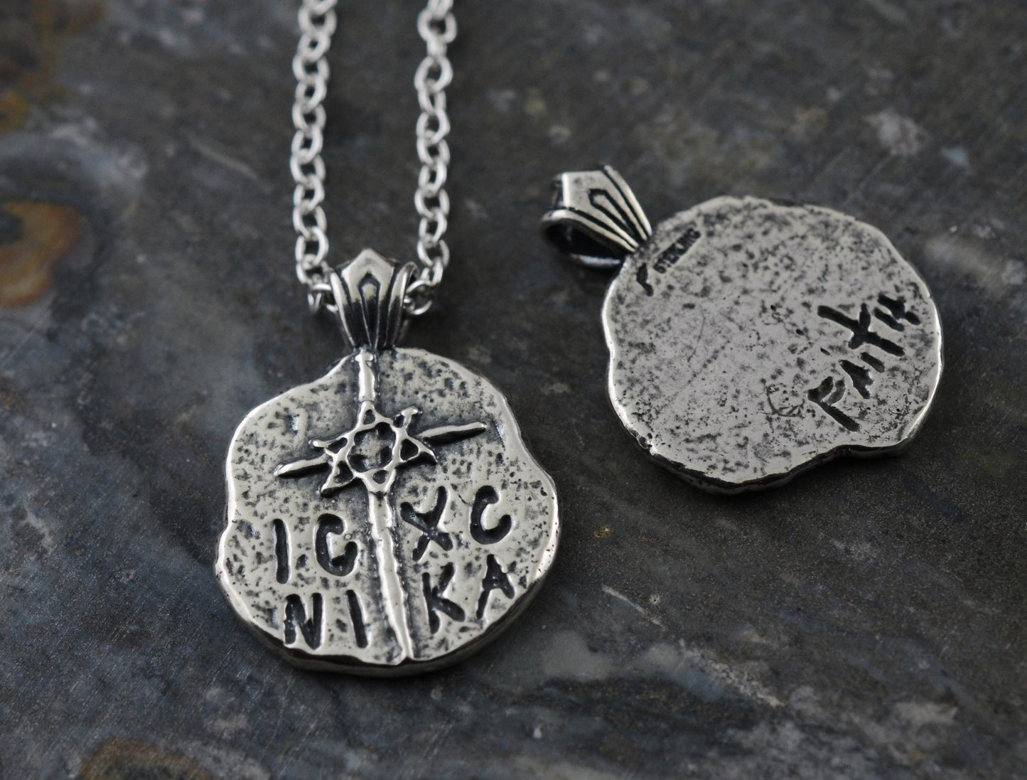 ICXC NIKA Star of David Cross in Sterling Silver Pendant OR Keychain – Ancient Faith Collection