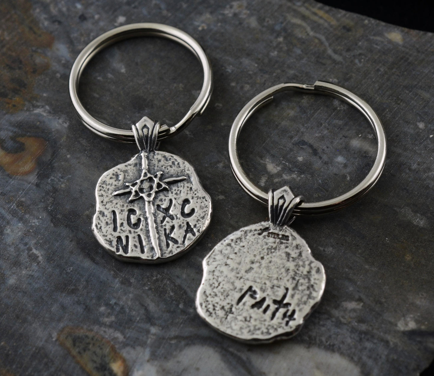 ICXC NIKA Star of David Cross in Sterling Silver Pendant OR Keychain – Ancient Faith Collection