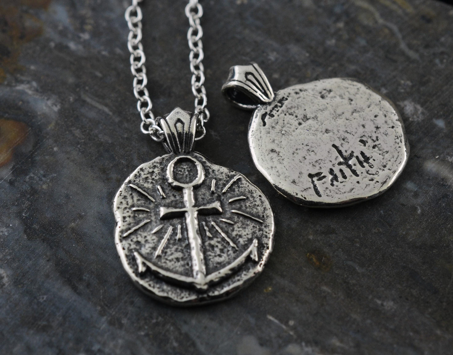 Anchor Sterling Silver Pendant or Keychain – Ancient Faith Collection