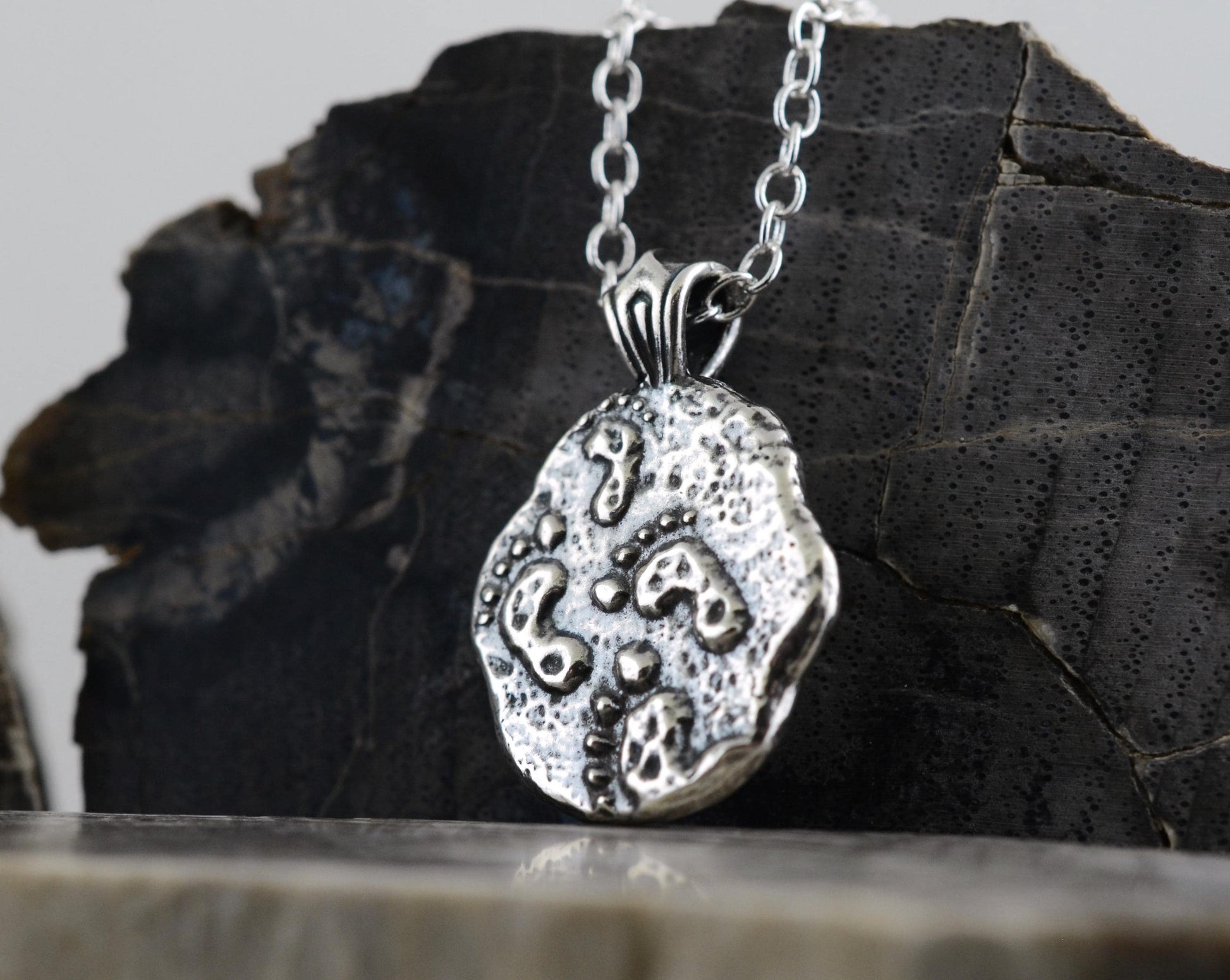 Footprints Sterling Silver Pendant or Keychain – Ancient Faith Collection