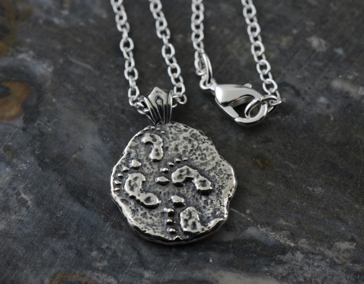 Footprints Sterling Silver Pendant or Keychain – Ancient Faith Collection