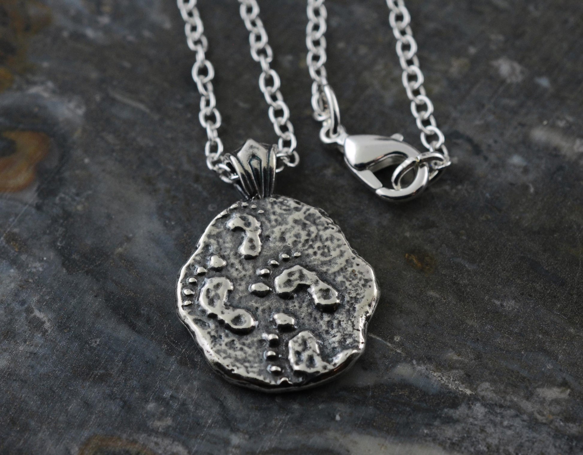 Footprints Sterling Silver Pendant or Keychain – Ancient Faith Collection