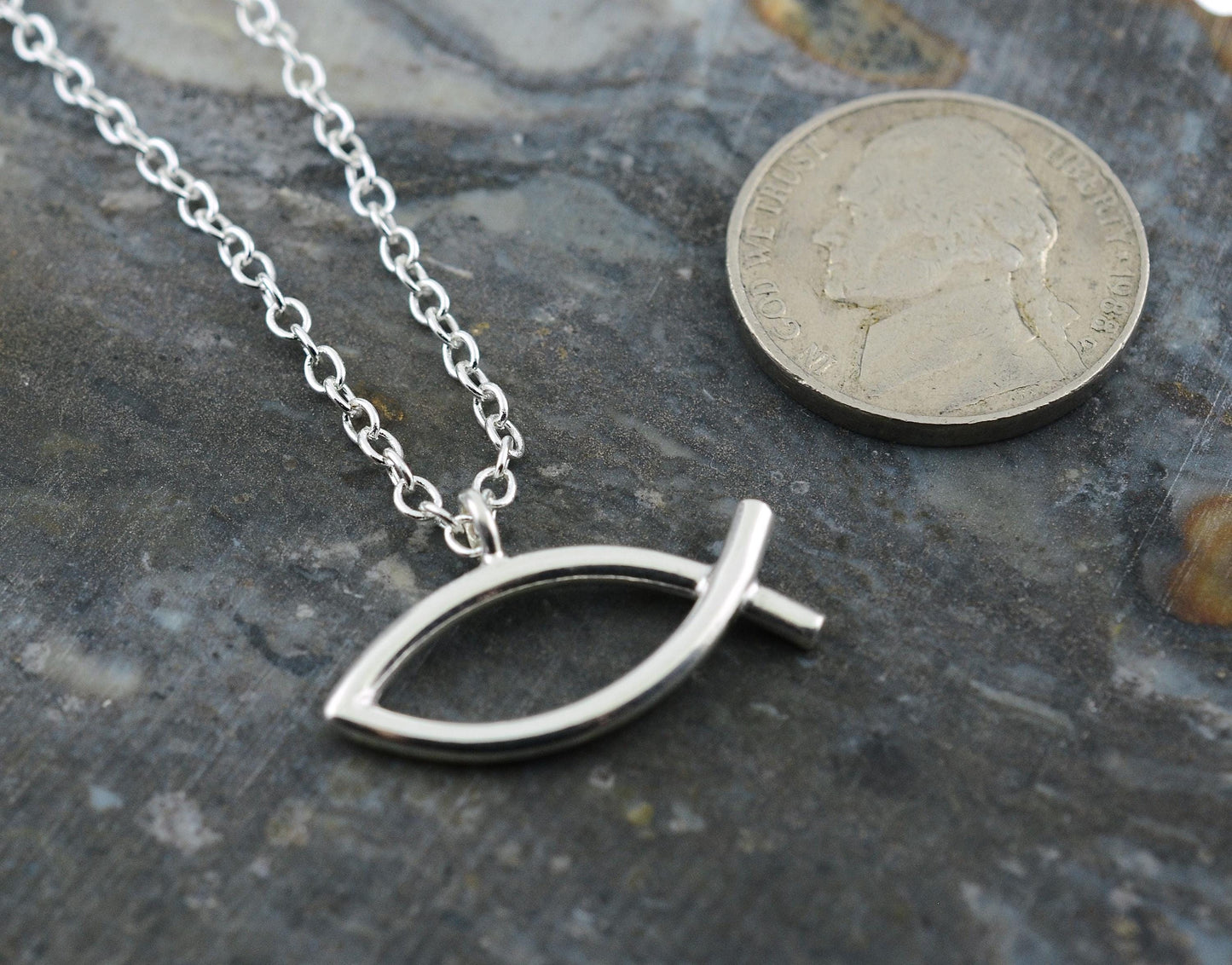 Ichthys Fish Pendant in Sterling Silver – Identity Series
