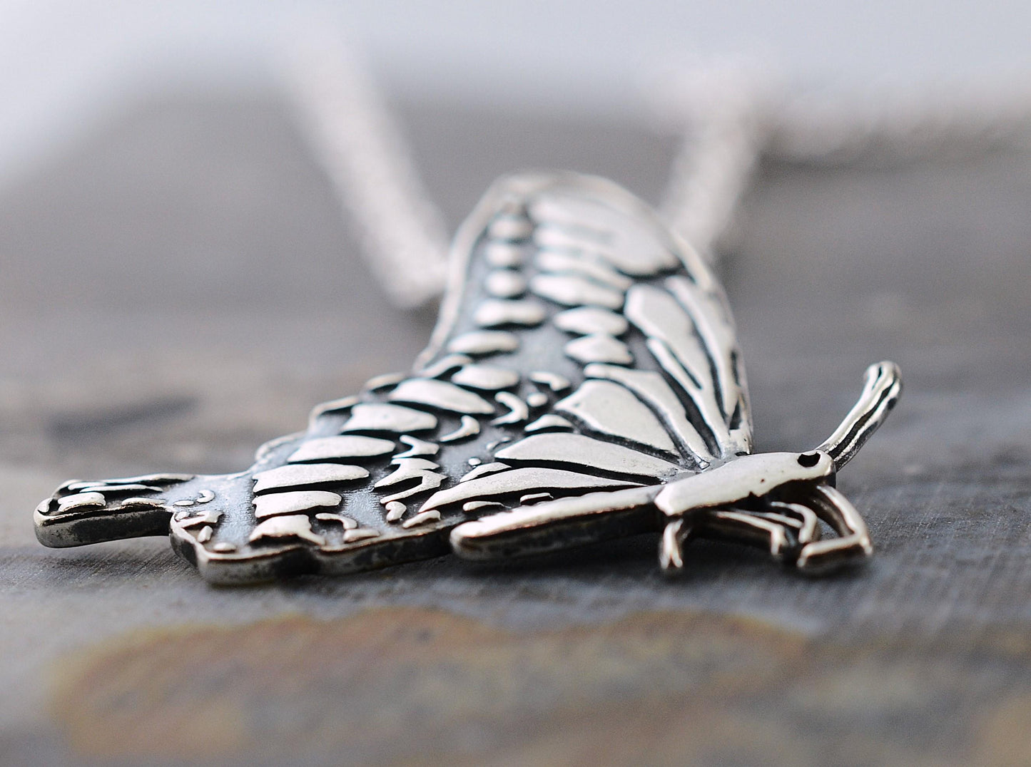 Monarch Butterfly Pendant in Sterling Silver – The Nature Series
