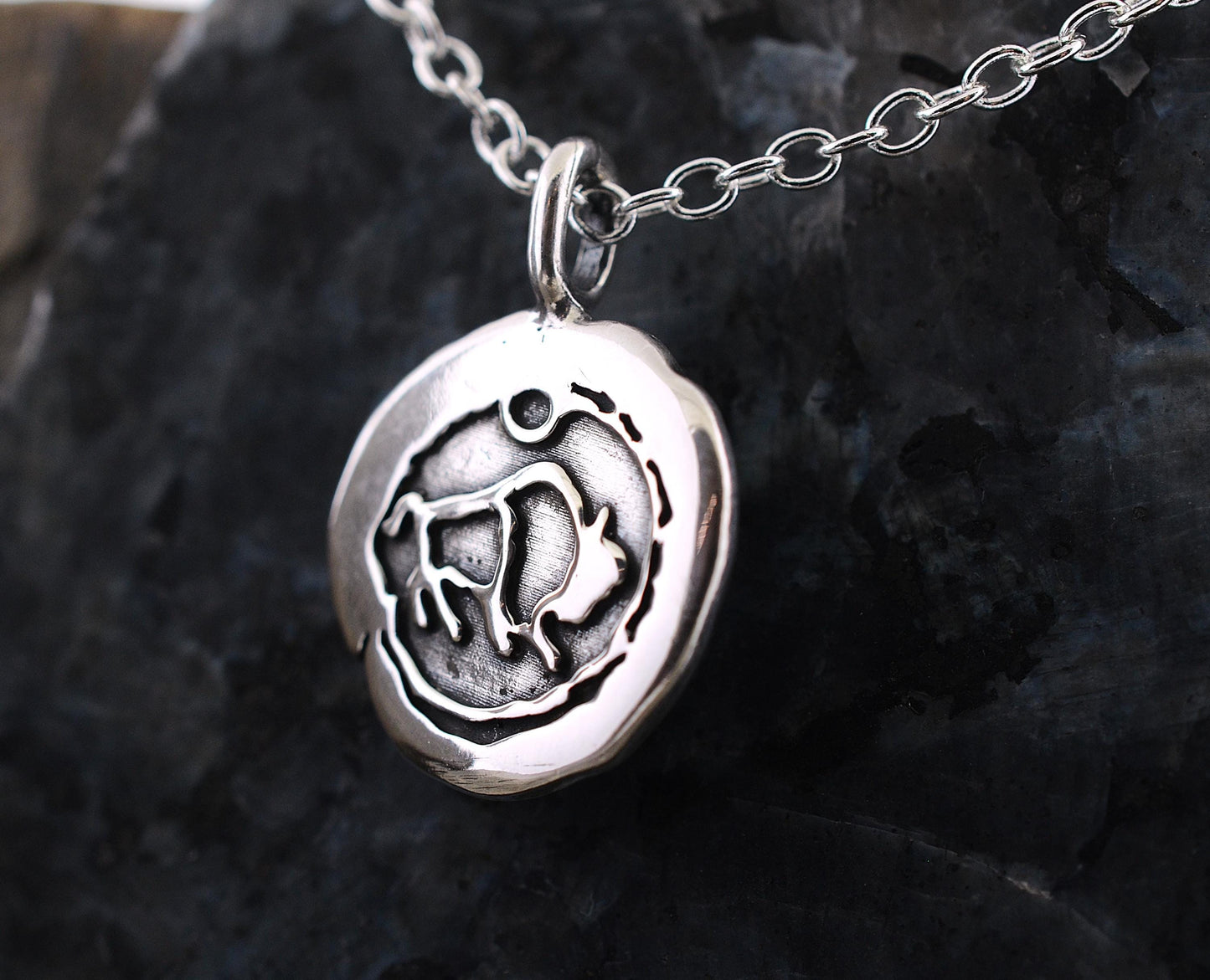 Impression Buffalo Pendant in Sterling Silver – Lakota Legacy Line