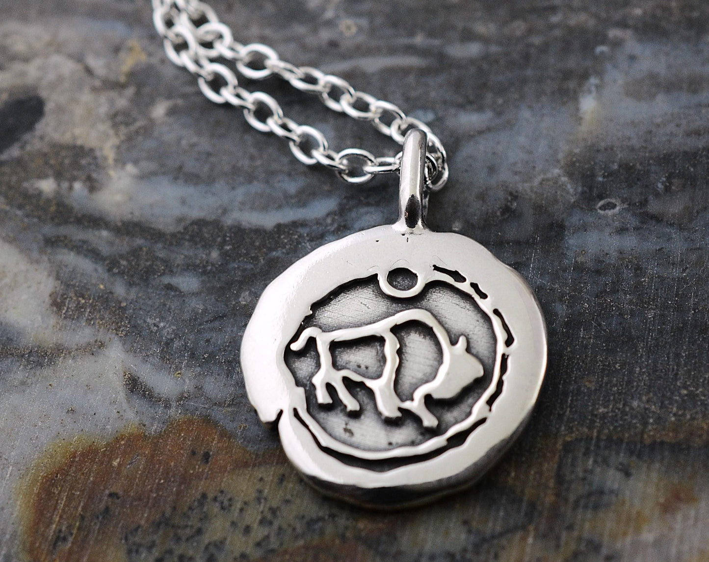 Impression Buffalo Pendant in Sterling Silver – Lakota Legacy Line