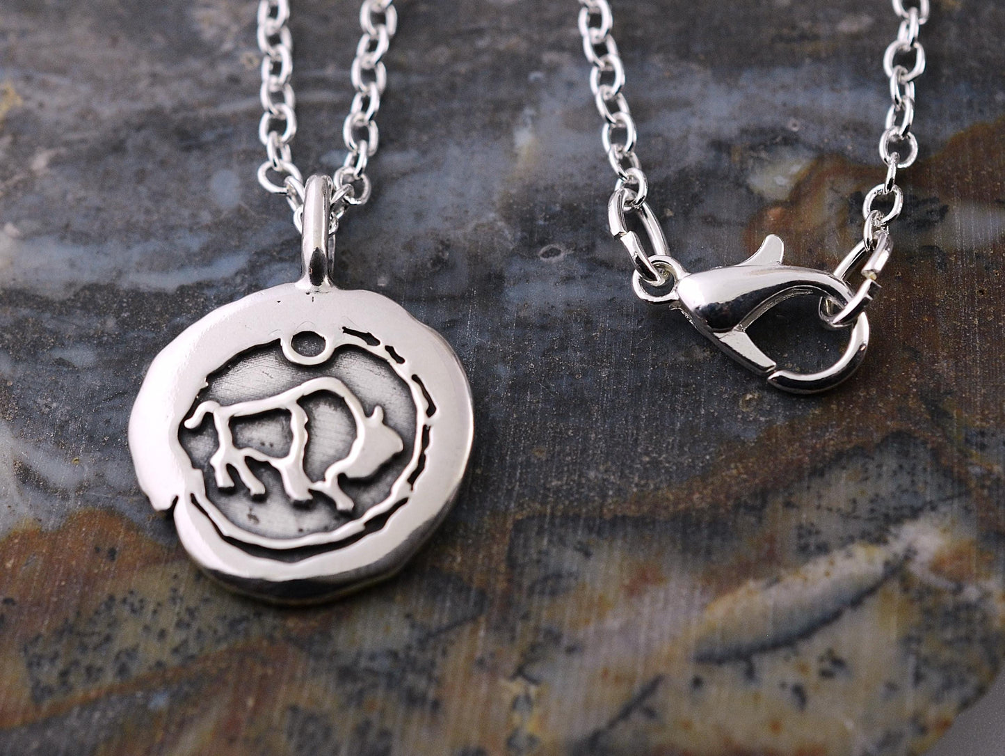 Impression Buffalo Pendant in Sterling Silver – Lakota Legacy Line